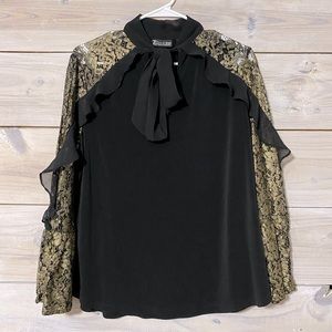 Neck Tie Blouse
